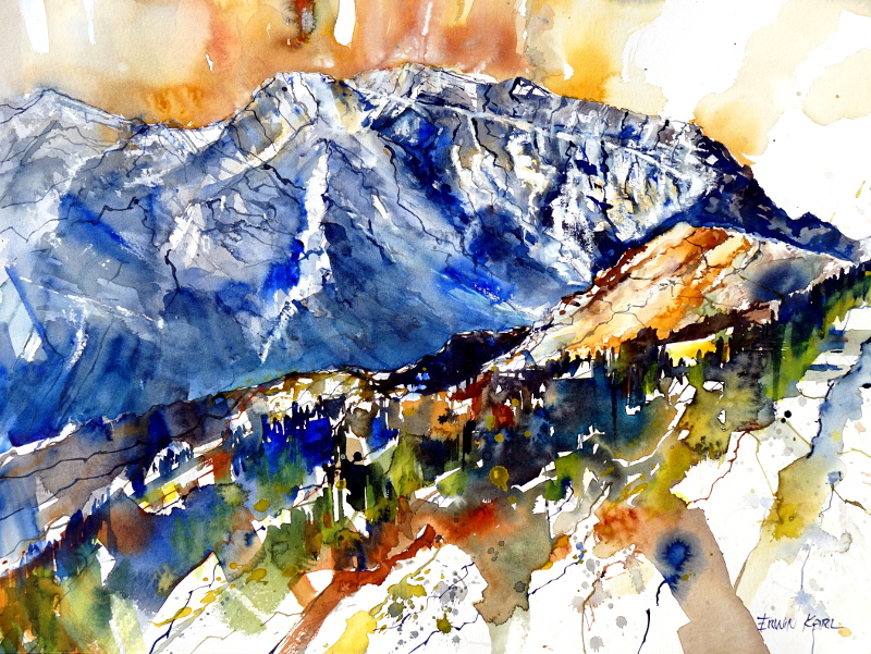 göll aquarell bild malerei kunst salzburg